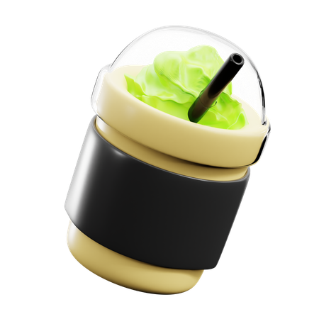 Café matcha  3D Icon