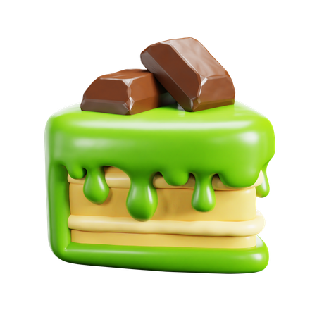 Matcha Cake  3D Icon