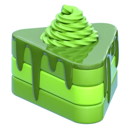 抹茶ケーキ  3D Icon