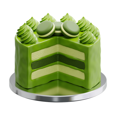 Matcha Cake  3D Icon