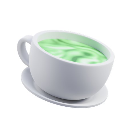 Chá Matcha  3D Icon