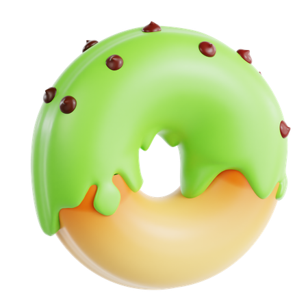 Matcha-Donut  3D Icon