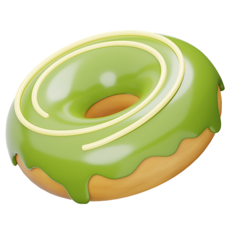 Matcha Donuts  3D Icon
