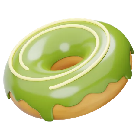 Matcha Donuts  3D Icon