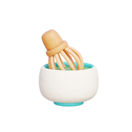 Matcha-Grüntee  3D Icon