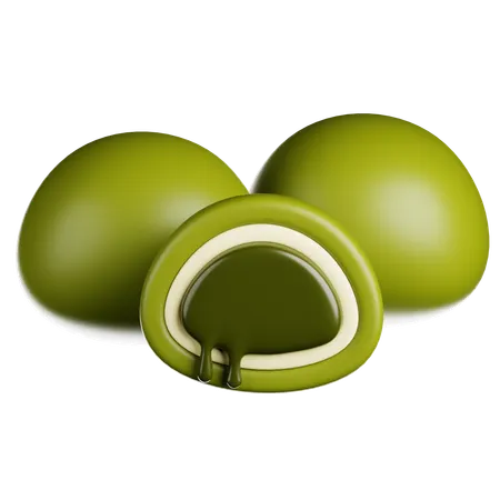 Matcha Mochi Confectionery  3D Icon