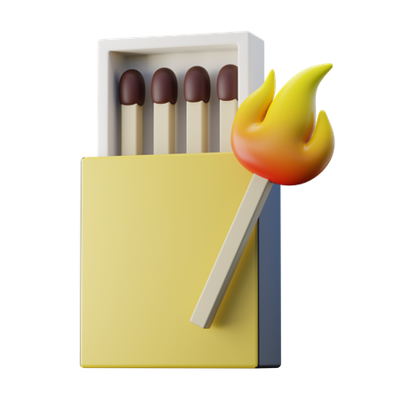 Matches  3D Icon