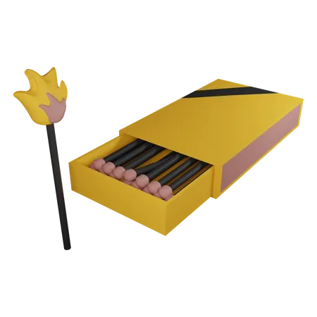 Matches  3D Icon