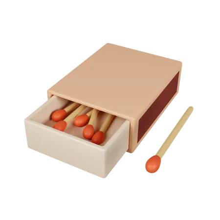 Matches Box  3D Icon