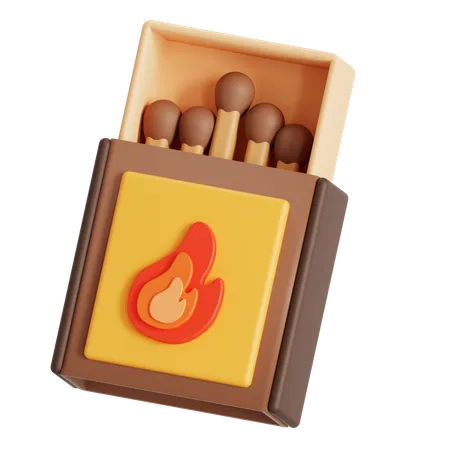 Matchsticks  3D Icon