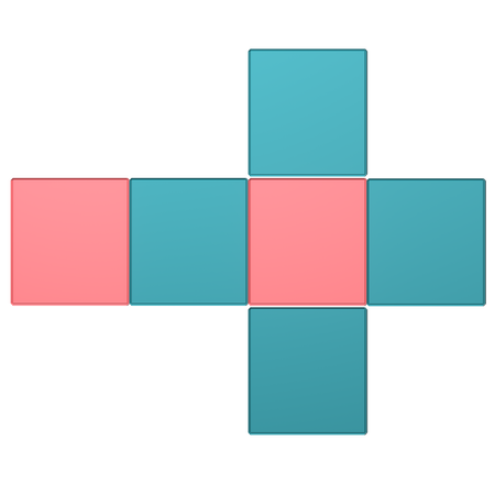 Grade de cubo matemático  3D Icon