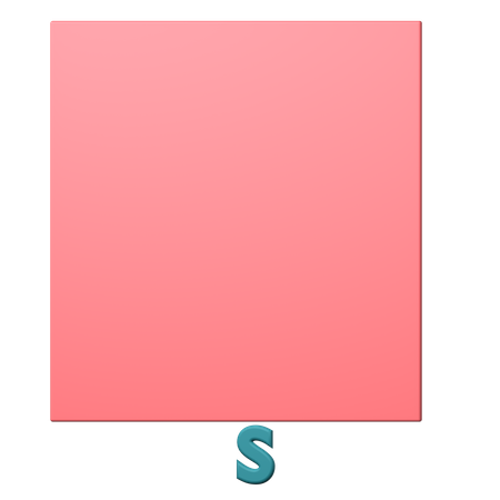Quadrado matemático  3D Icon
