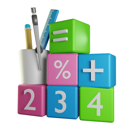 Matemáticas  3D Icon