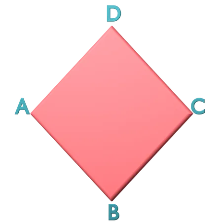 Rombo matemático  3D Icon