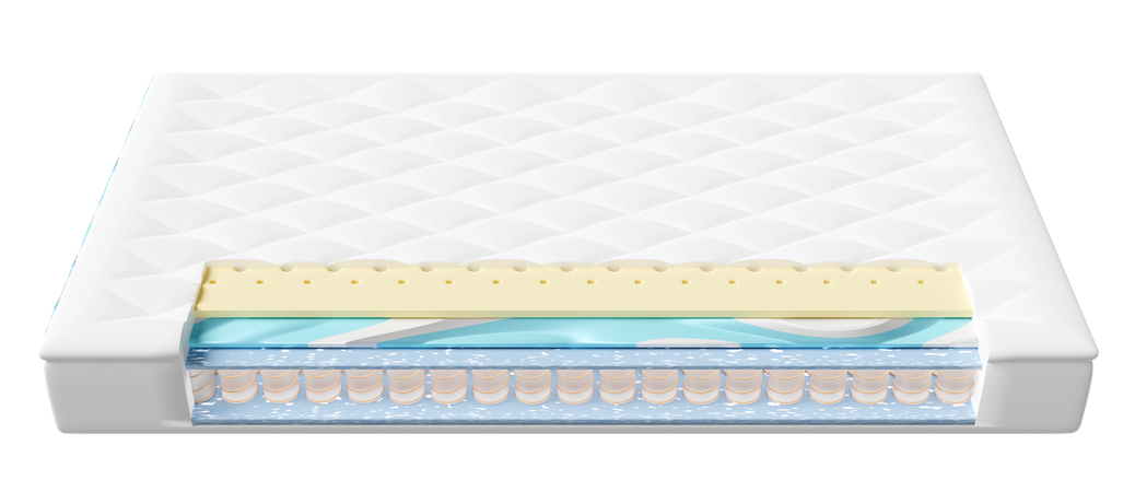 Estructura del colchón de material laminar  3D Icon