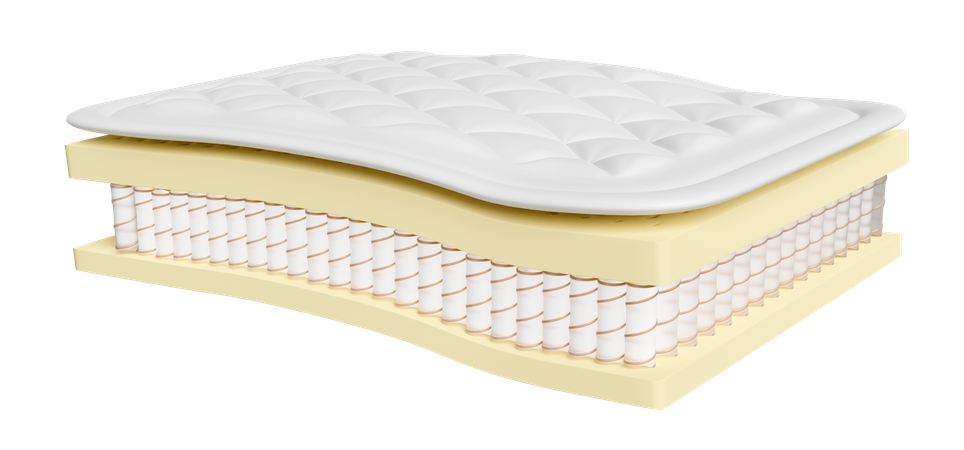 Estructura del colchón de material laminar  3D Icon