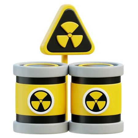 Material radioactivo  3D Icon