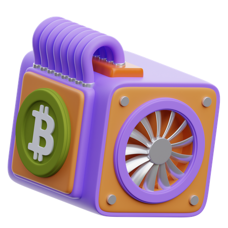 Matériel de mineur asic  3D Icon