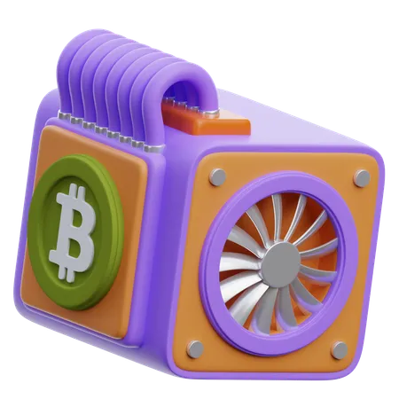 Matériel de mineur asic  3D Icon