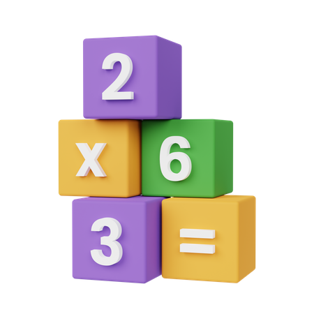 Math Blocks  3D Icon