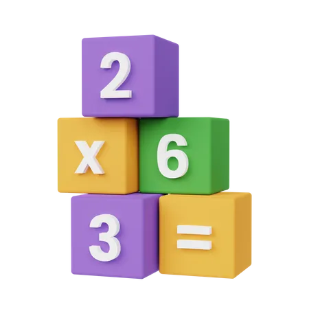 Math Blocks  3D Icon