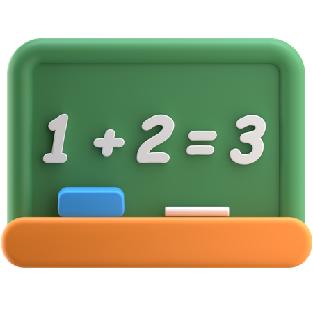 Math Board  3D Icon