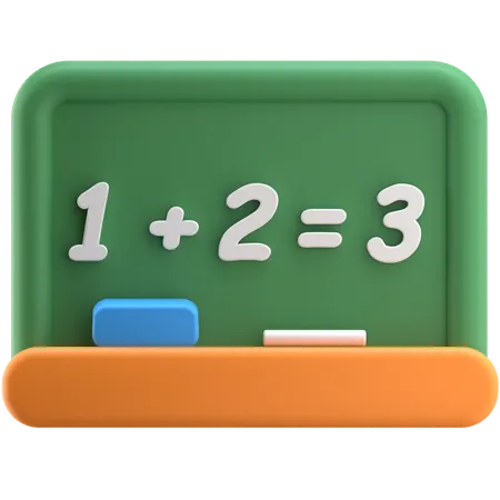 Math Board  3D Icon