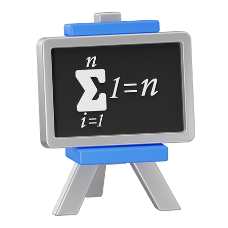 Math Board  3D Icon