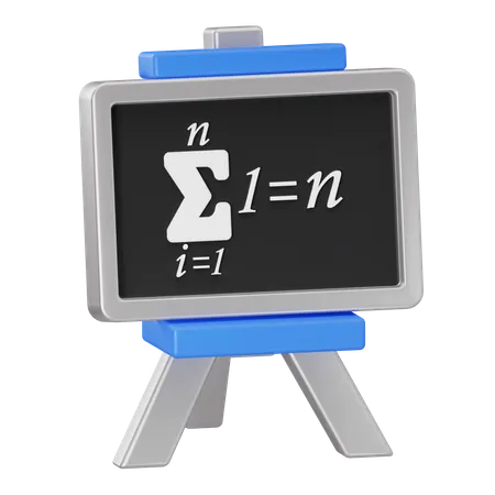 Math Board  3D Icon