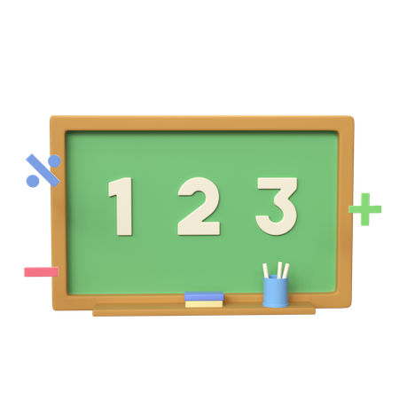 Math Board  3D Icon