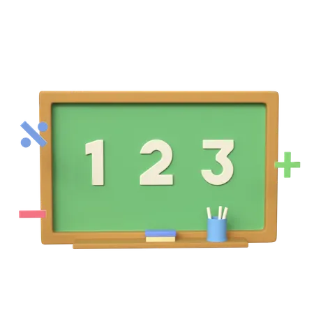 Math Board  3D Icon