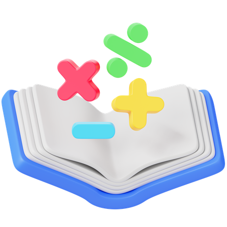Math Book  3D Icon