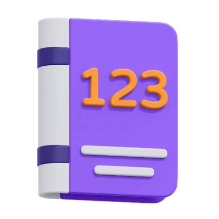 An Icon Of Math Book 3D Icon