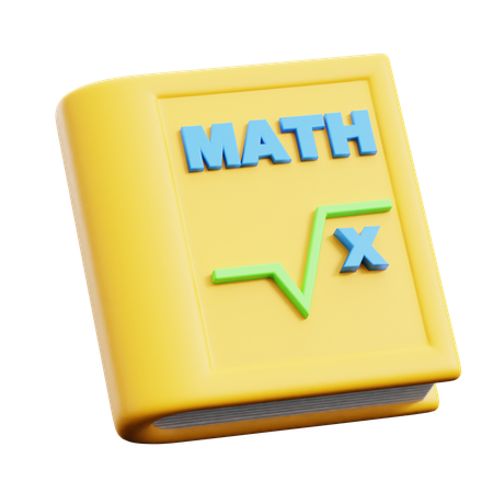 Math Book  3D Icon