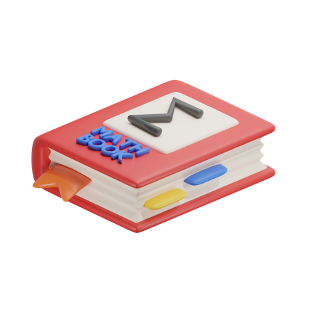 Math Book  3D Icon