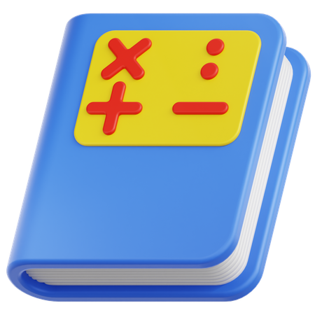 Math Book  3D Icon