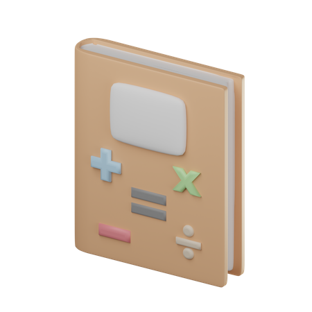 Math Book  3D Icon