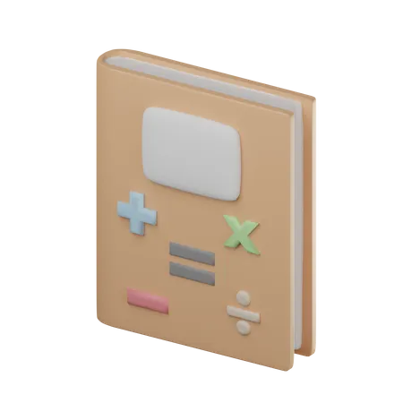 Math Book  3D Icon