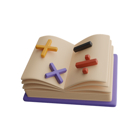 Math books  3D Icon