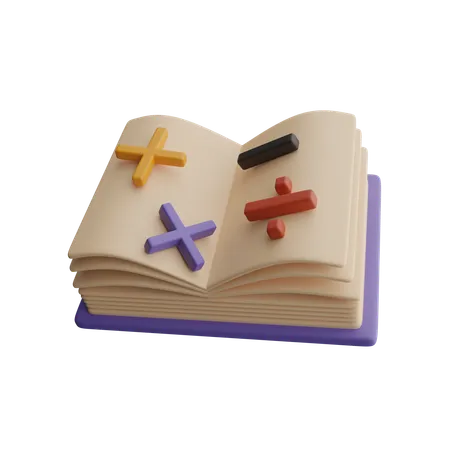 Math books  3D Icon