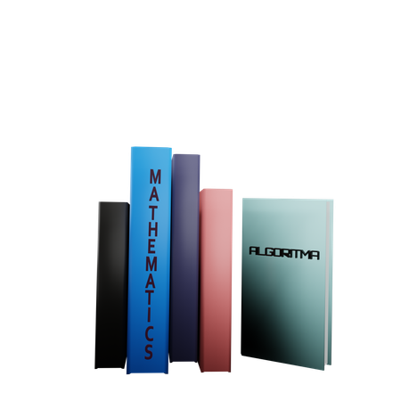 Math books  3D Icon