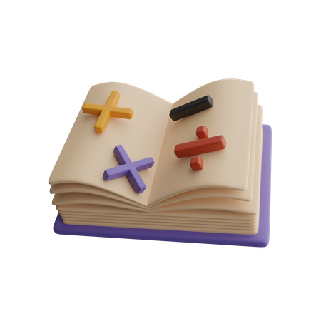 Math books  3D Icon