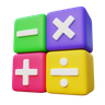 3d addition cube logo