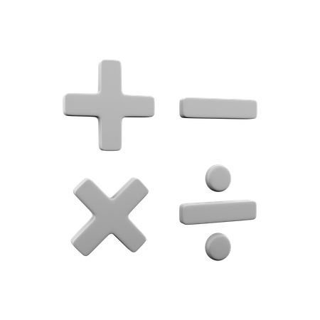 Math Operations  3D Icon