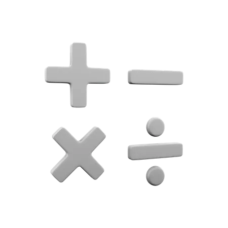 Math Operations  3D Icon