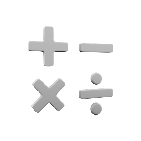 Math Operations 3D Icon