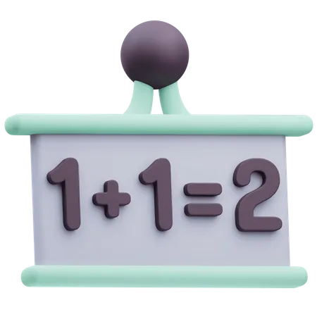 Math Presentation  3D Icon