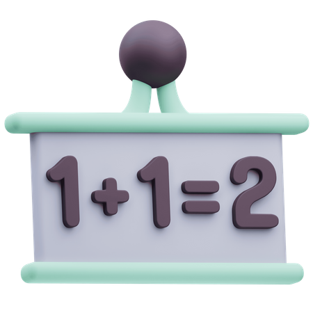 Math Presentation  3D Icon