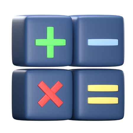 Math Sign  3D Icon