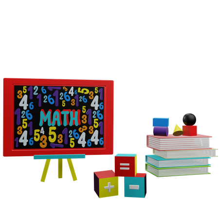 Math Study  3D Icon